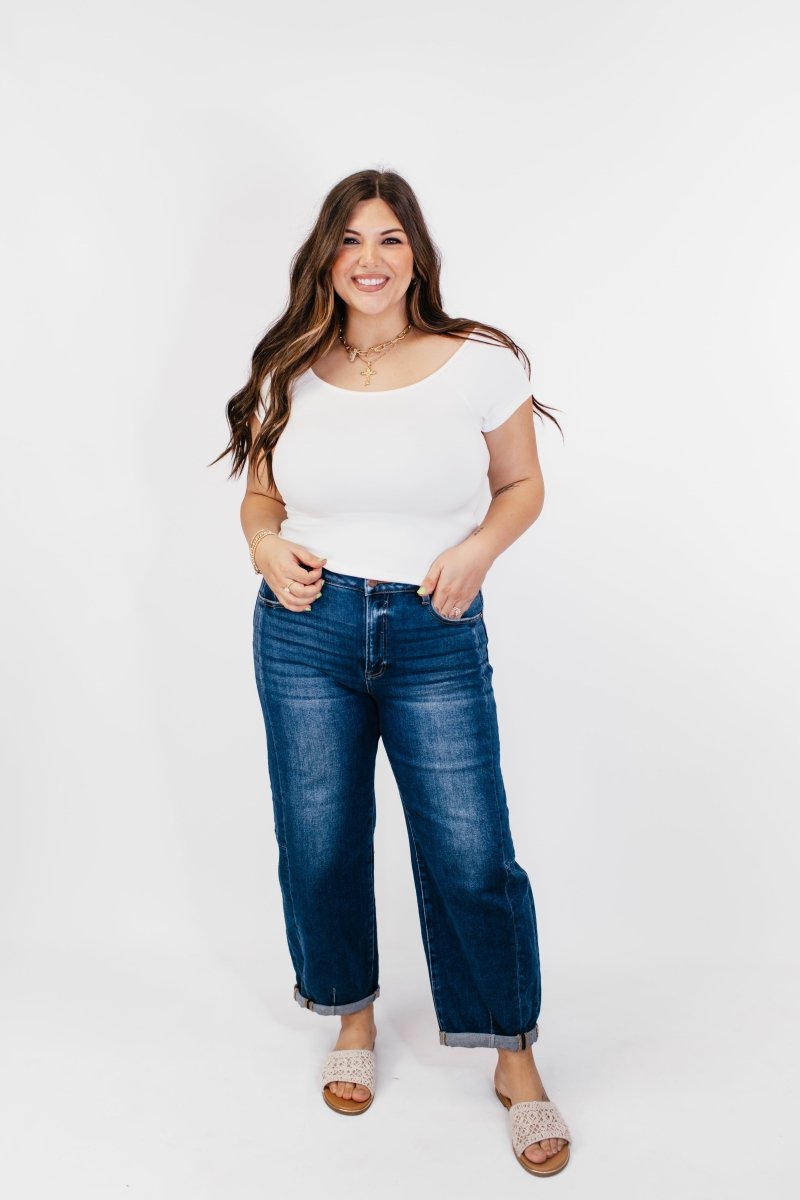 White Wedding Top - Reg/Curvy - Macoma Boutique100 Short Sleeve