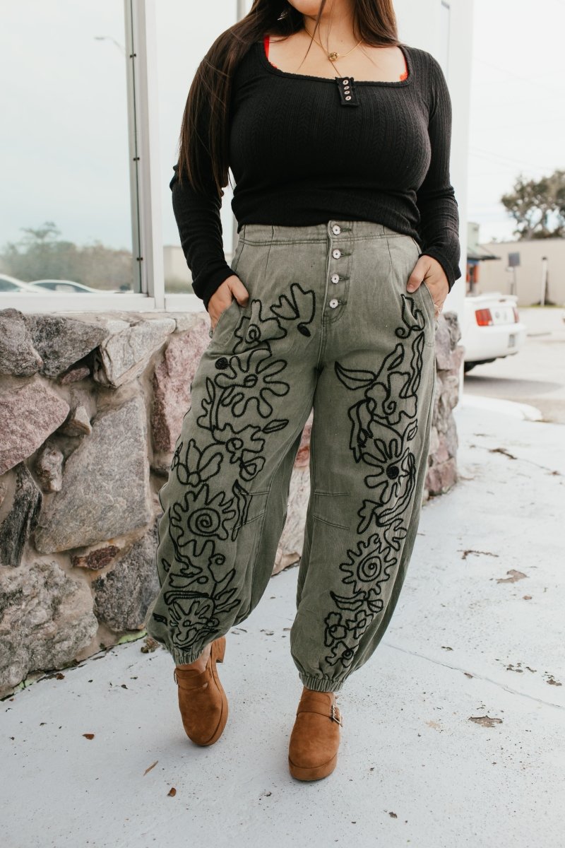 Wild Bloom Pants - Macoma Boutique210 Other Bottoms
