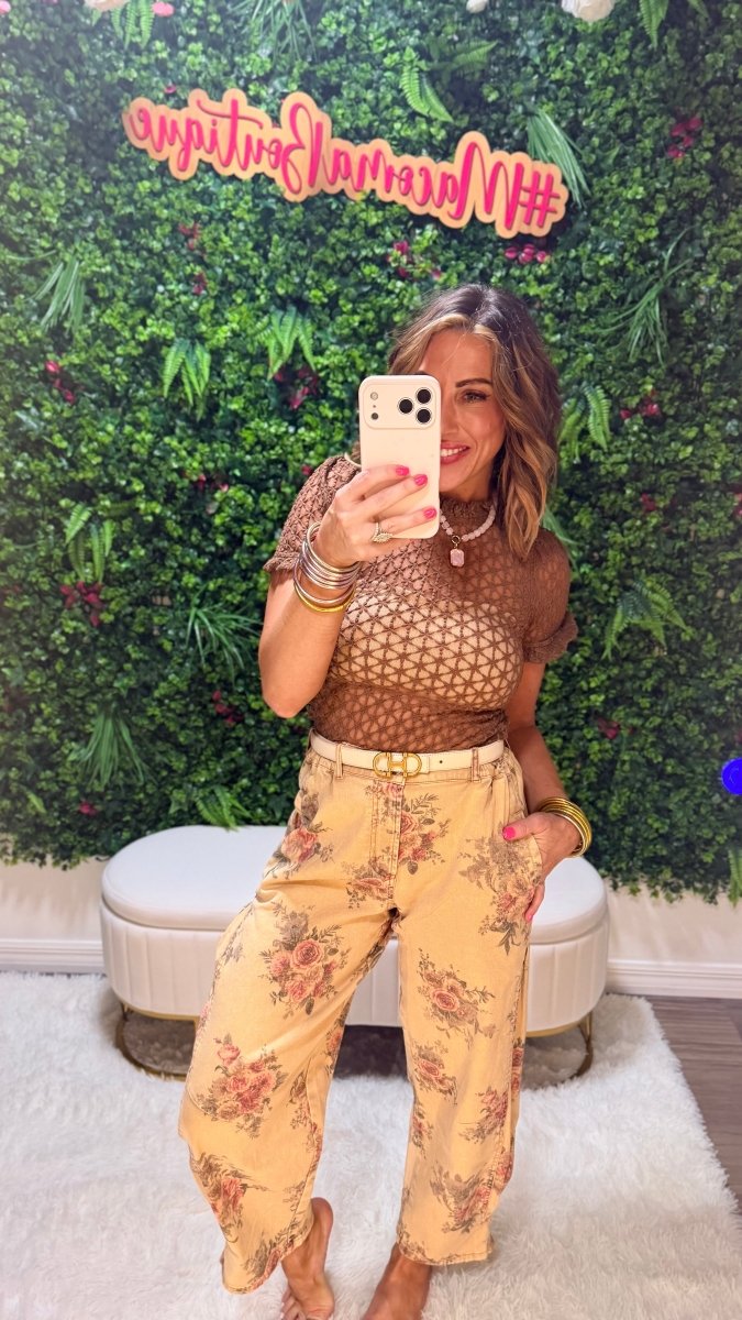Wild Rose Pants In Toast - Macoma Boutique210 Other Bottoms