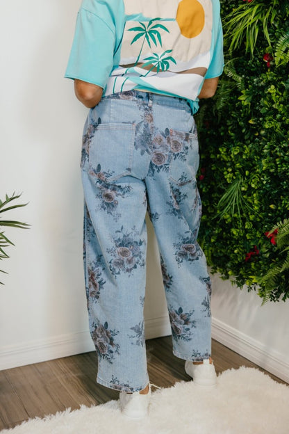 Wild Rose Pants In Washed Denim - Macoma Boutique210 Other Bottoms