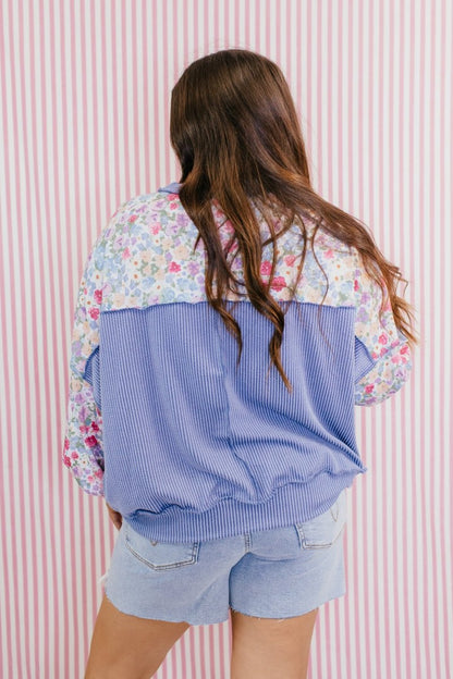 Wildflower Sky Top - Reg & Curvy - Macoma Boutique120 Long Sleeve