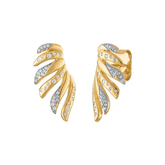 Wings Ear Climber Earrings in Silver/Gold - Macoma Boutique555 Presales