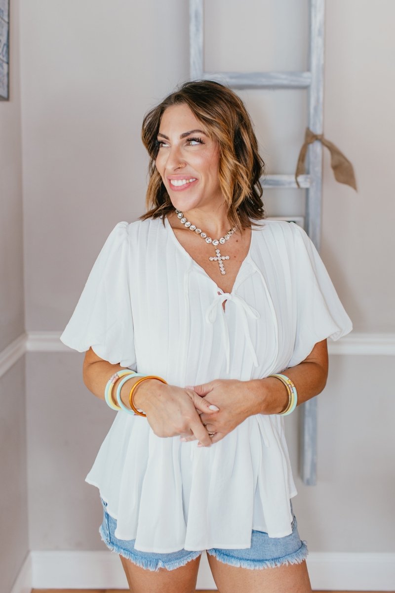 Working for the Weekend Top - Macoma Boutique100 Short Sleeve