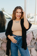 Wrap Me Up Cardigan In Black - Macoma Boutique220 Cardigans/Kimonos
