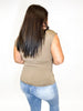 Wrap Star Top in Mocha - Reg/Curvy - FINAL SALE - Macoma Boutique100 Short Sleeve