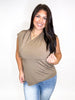 Wrap Star Top in Mocha - Reg/Curvy - FINAL SALE - Macoma Boutique100 Short Sleeve