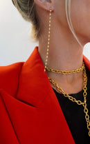 XL DAINTY CHAIN EARRINGS - Macoma Boutique555 Presales