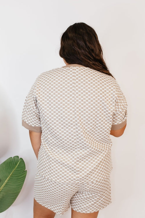 Your Move Checkered Top - Reg & Curvy - Macoma Boutique100 Short Sleeve