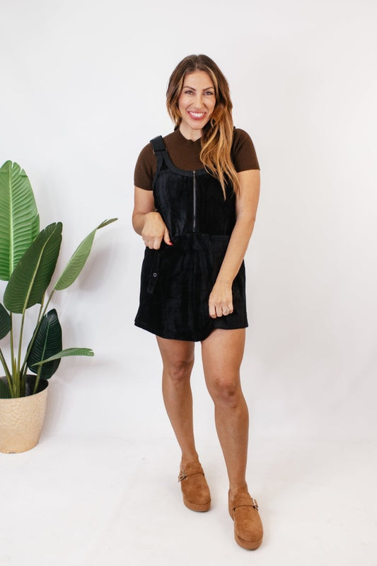 Zip Into Style Overall Dress - Macoma Boutique250 Dresses