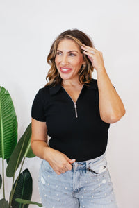 BLACK FRIDAY DEAL:Zip It Crop Top - Reg & Curvy- FINAL SALE