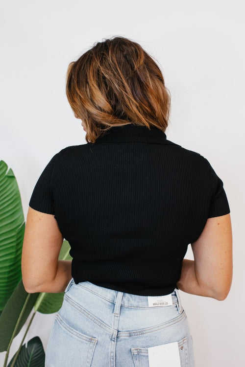 Zip It Crop Top - Reg & Curvy - Macoma Boutique100 Short Sleeve