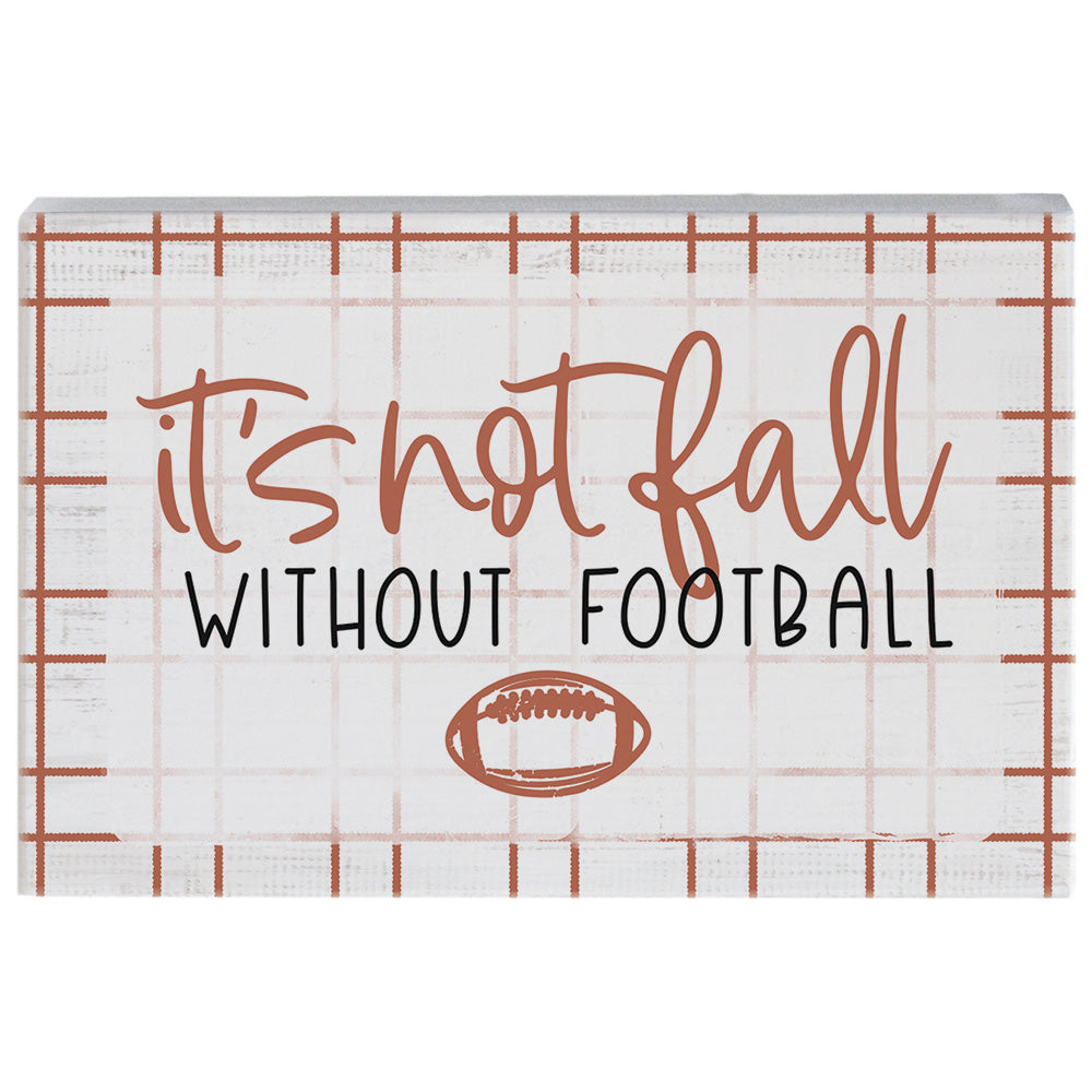 Fall Without Football- Small Talk Rectangle