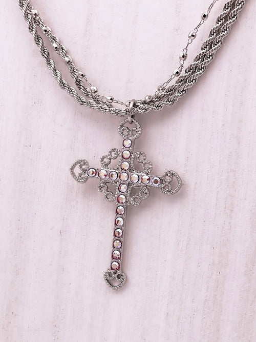 Ashley Cross Necklace - FINAL SALE - Macoma Boutique310 Accessories/Jewelry