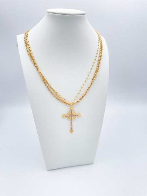 Ashley Cross Necklace - FINAL SALE - Macoma Boutique310 Accessories/Jewelry