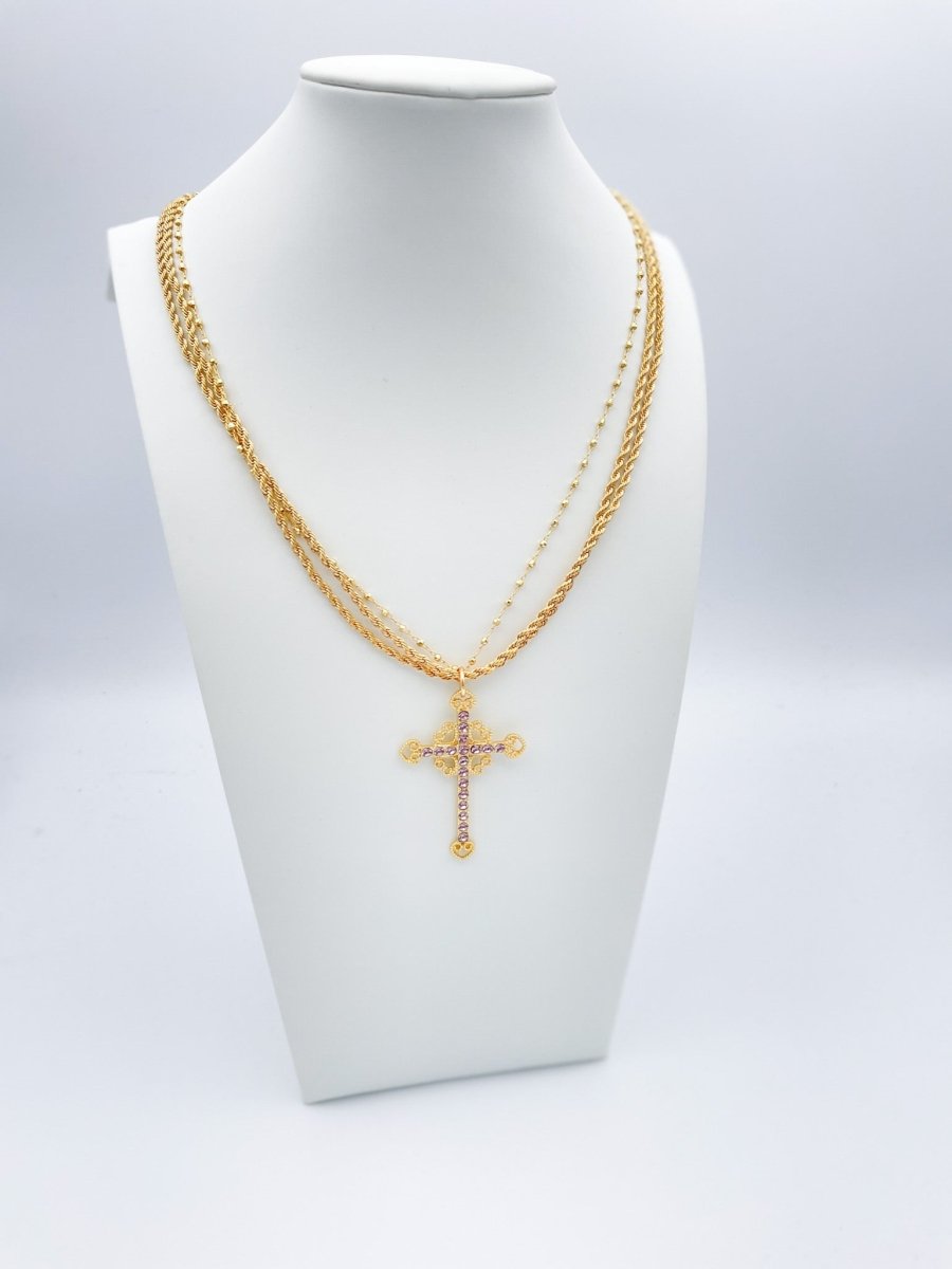 Ashley Cross Necklace - FINAL SALE - Macoma Boutique310 Accessories/Jewelry