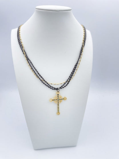 Ashley Cross Necklace - FINAL SALE - Macoma Boutique310 Accessories/Jewelry