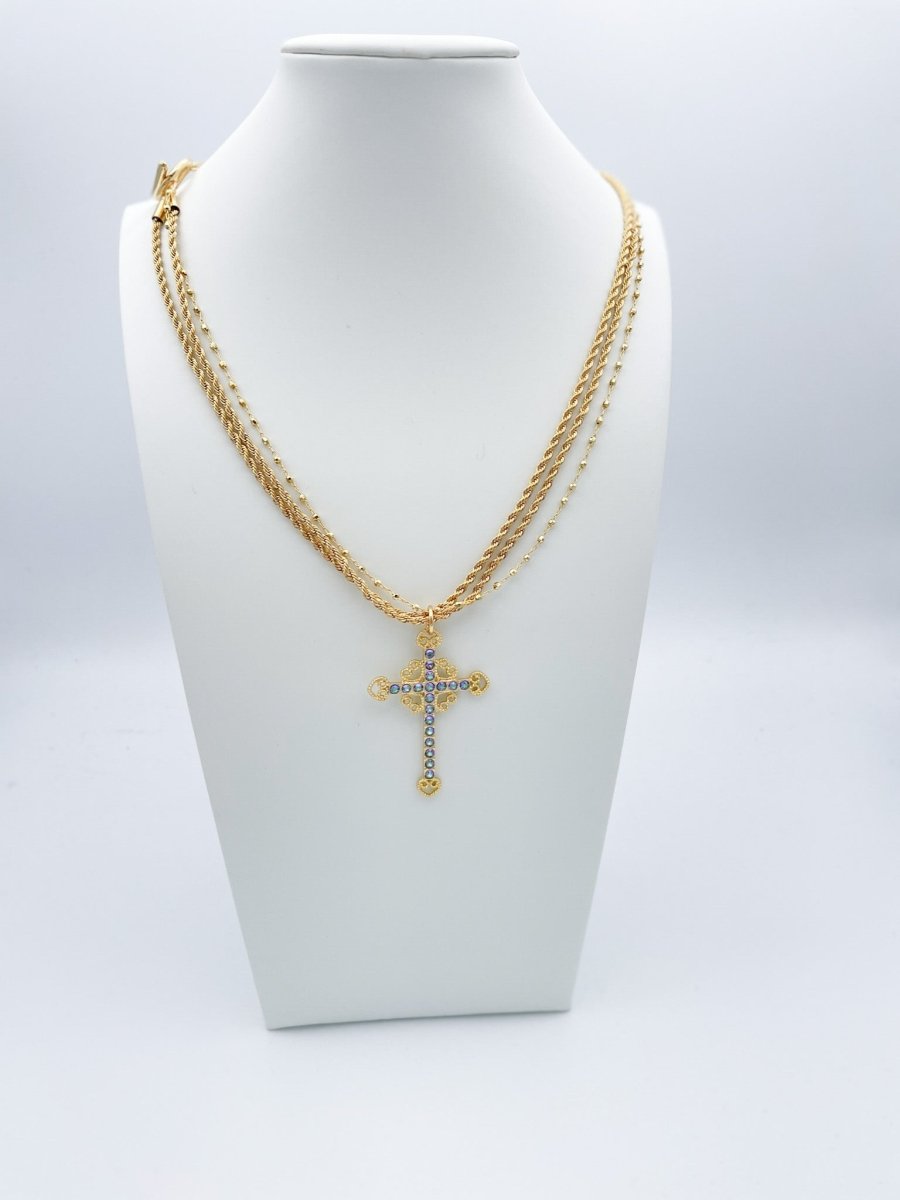 Ashley Cross Necklace - FINAL SALE - Macoma Boutique310 Accessories/Jewelry