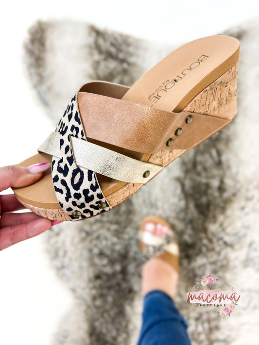 Corky's Leopard Natalie Sandals