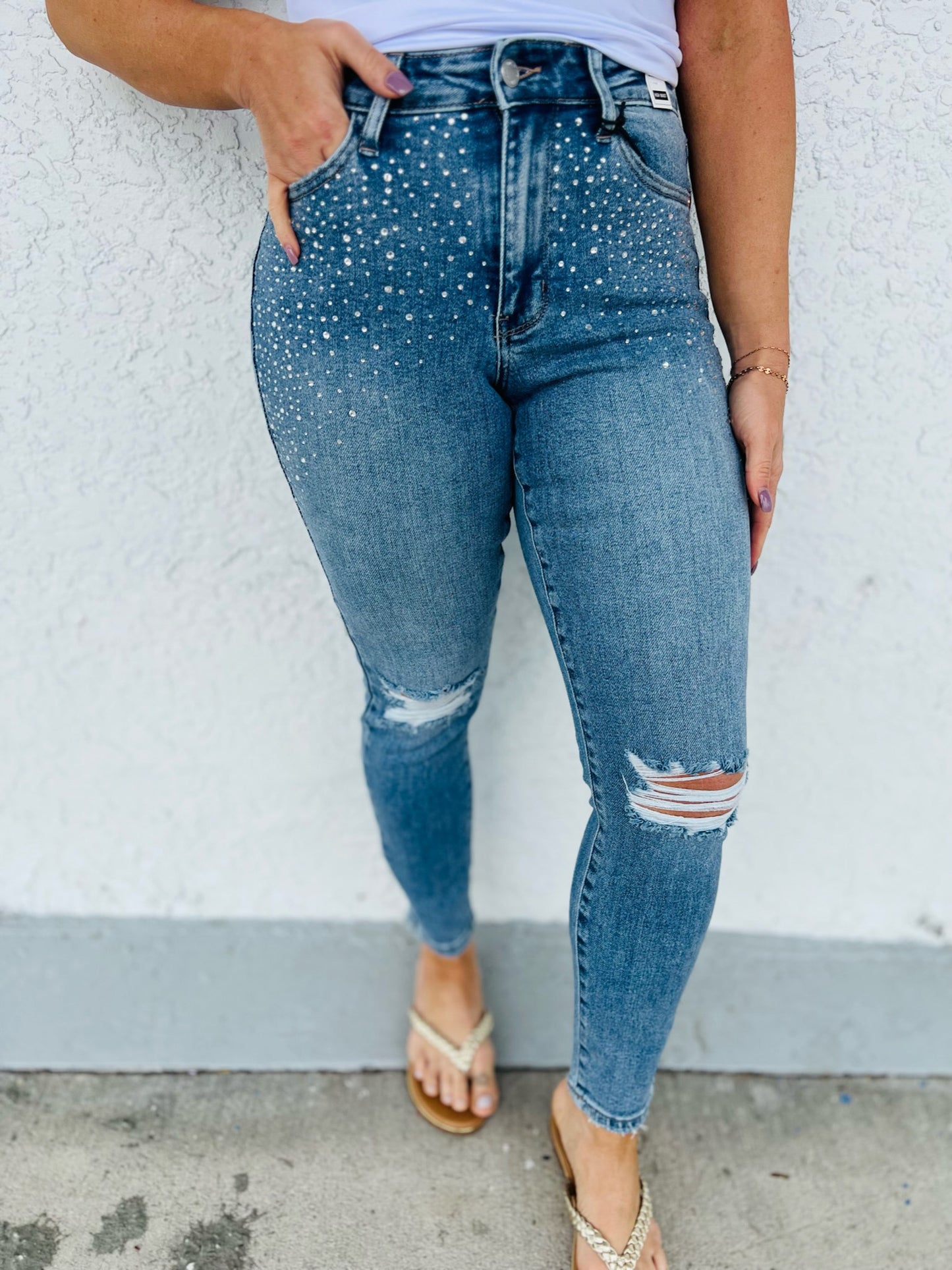 Judy Blue Bedazzled Jeans- Reg/Curvy