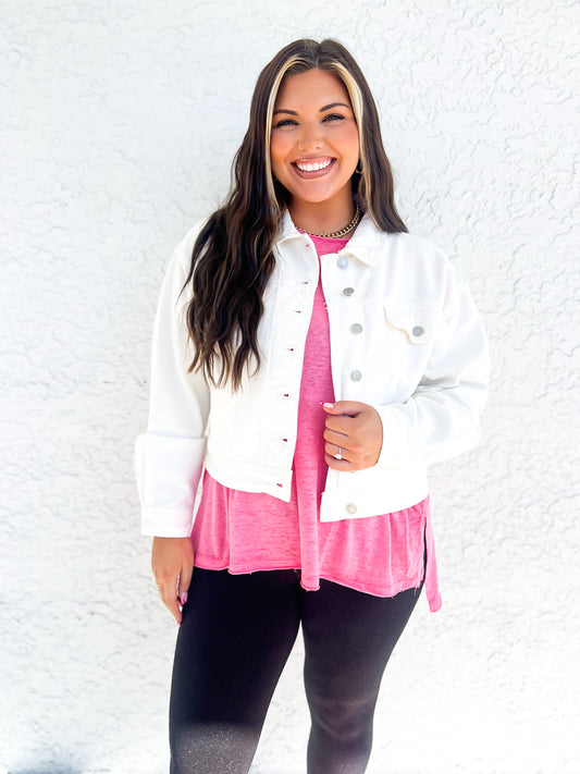 Judy Blue White Water Summer Jean Jacket
