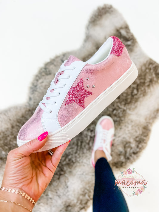 Pink Metallic Supernova Sneakers