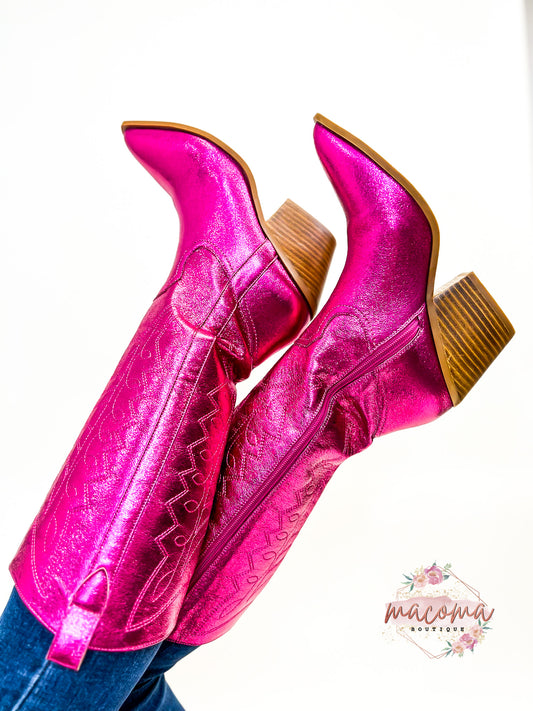 Corky's Fuchsia Metallic Christina Boots