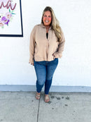 Phierce Fashions Button Down Tunic Top - FINAL SALE - Macoma Boutique120 Long Sleeve