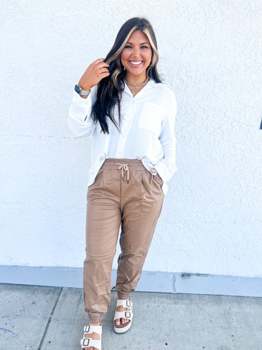 Phierce Fashions Button Down Tunic Top - FINAL SALE - Macoma Boutique120 Long Sleeve