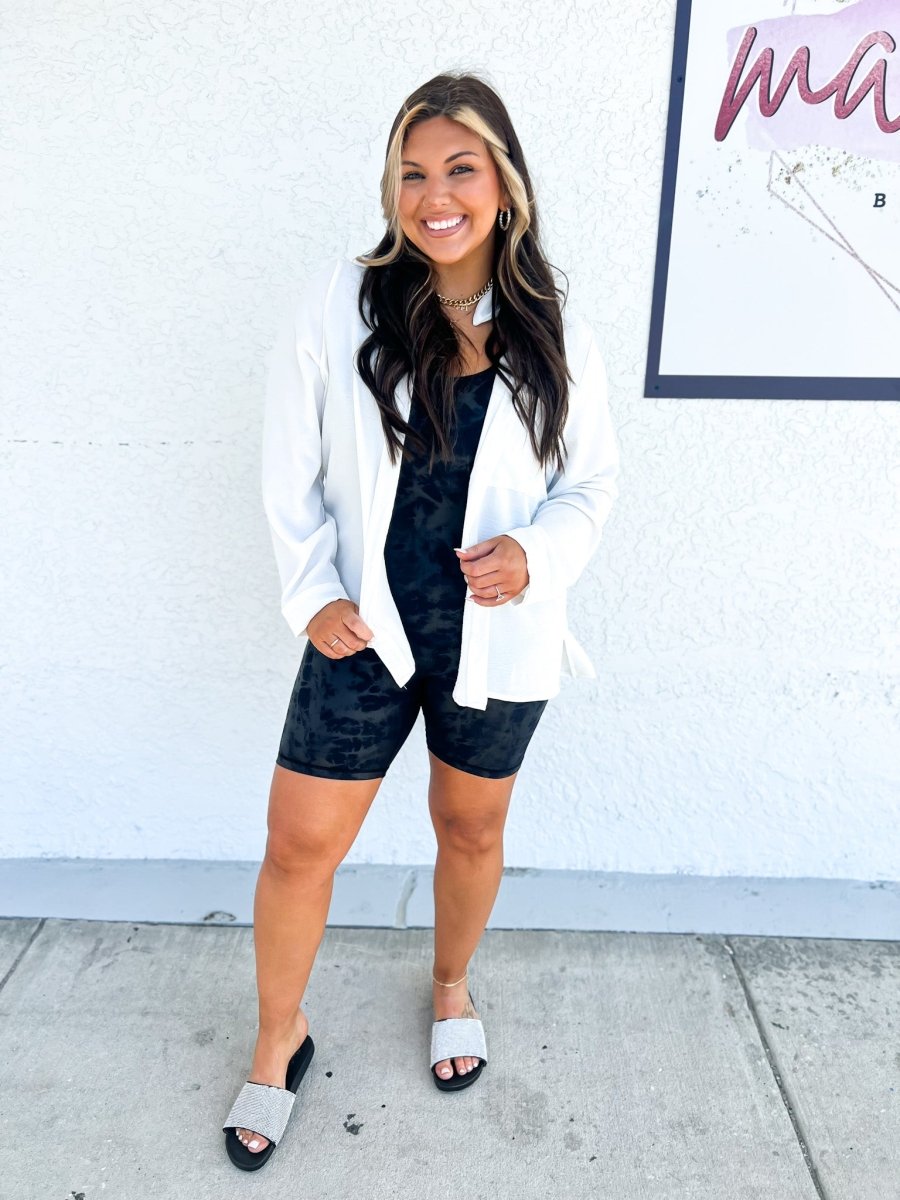 Phierce Fashions Button Down Tunic Top - FINAL SALE - Macoma Boutique120 Long Sleeve