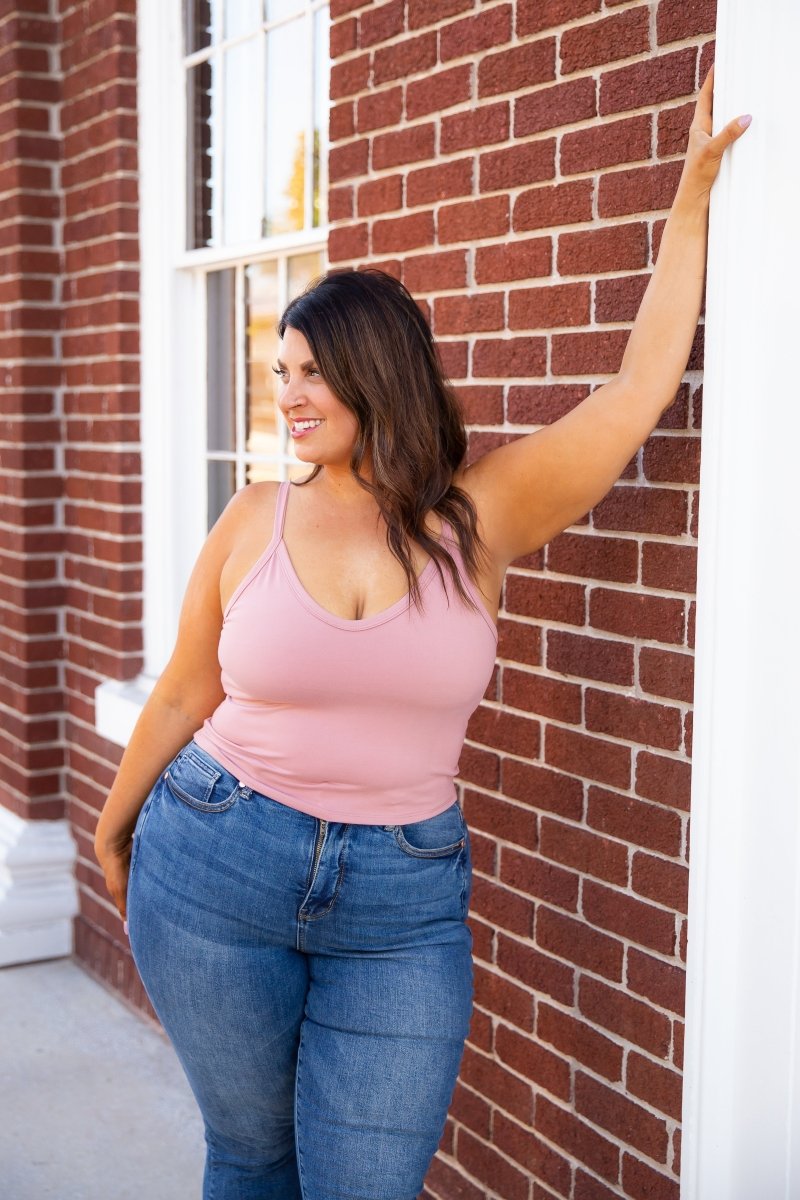 Phierce Fashions Cropped Spaghetti Strap Brami Tank - FINAL SALE - Macoma Boutique410 Brami Tanks