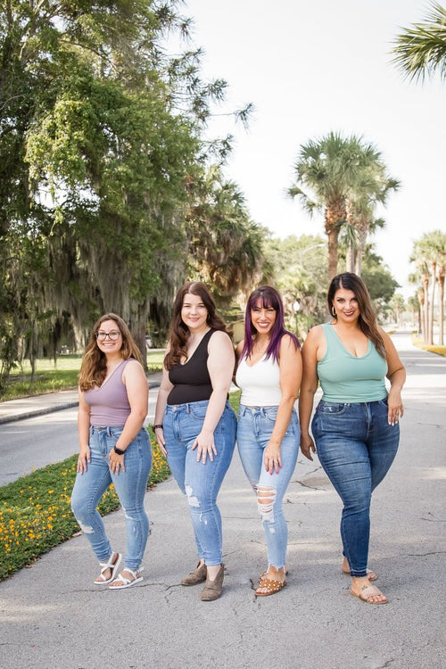 Phierce Fashions Cropped V - Neck Brami - FINAL SALE - Macoma Boutique410 Brami Tanks