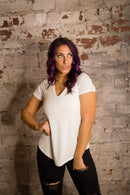 Phierce Fashions Flowy V - Neck Brami Tee - FINAL SALE - Macoma Boutique420 Brami Short Sleeve