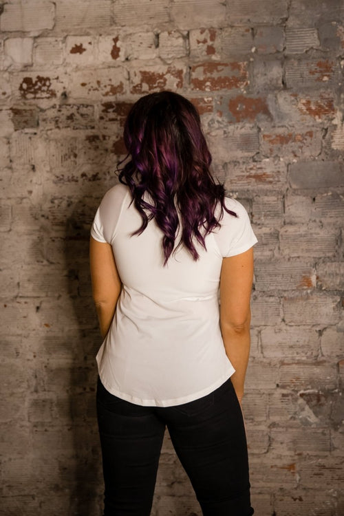 Phierce Fashions Flowy V - Neck Brami Tee - FINAL SALE - Macoma Boutique420 Brami Short Sleeve