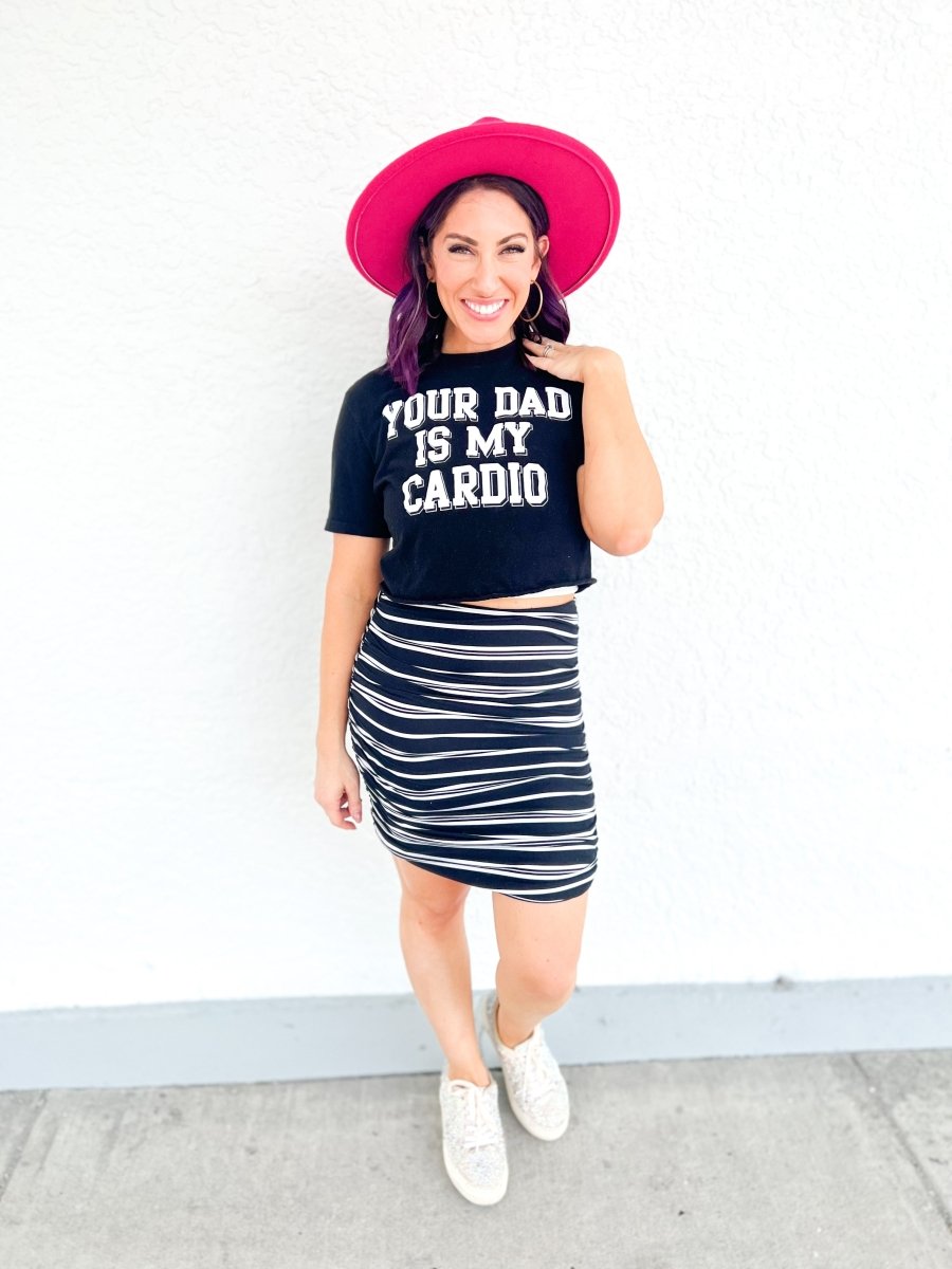 Phierce Fashions Shirred Skirt with Shorts - FINAL SALE - Macoma Boutique200 Skirts